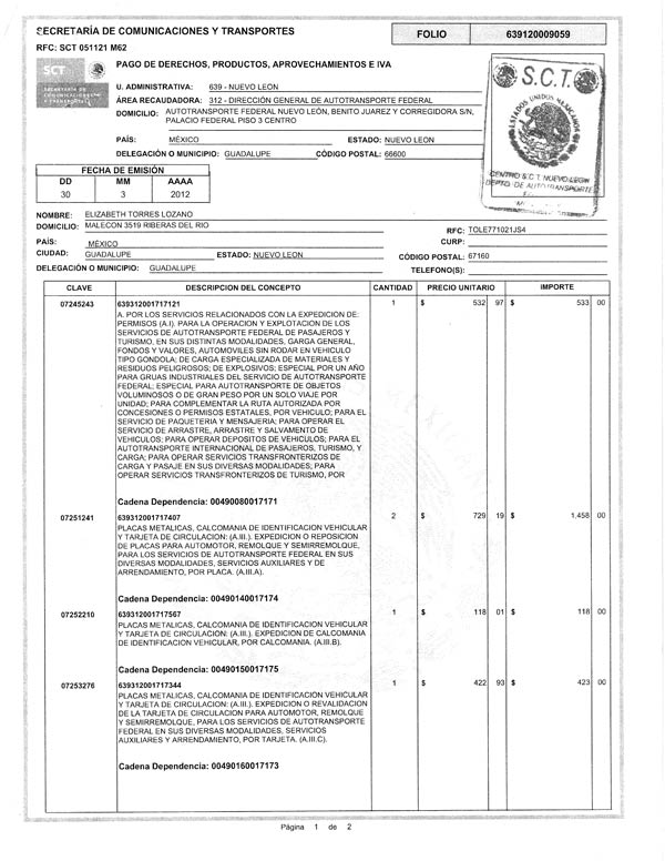 PERMISO INTERNATIONAL 296AU5