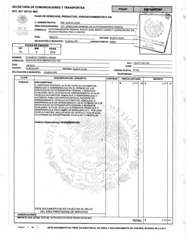 PERMISO TRACTOR BCO 44AAC1A